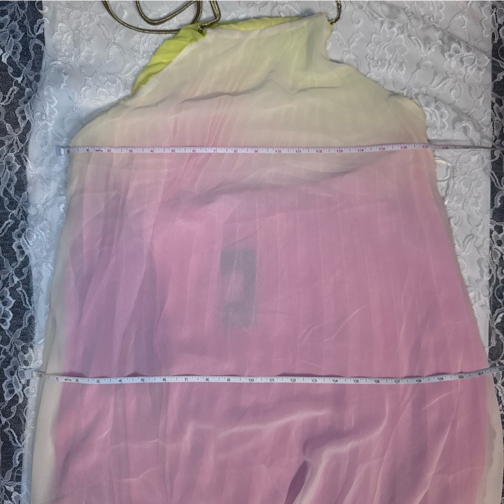 Elegant Pink and Purple Ombre Halter Maxi Dress - Picture 12 of 15